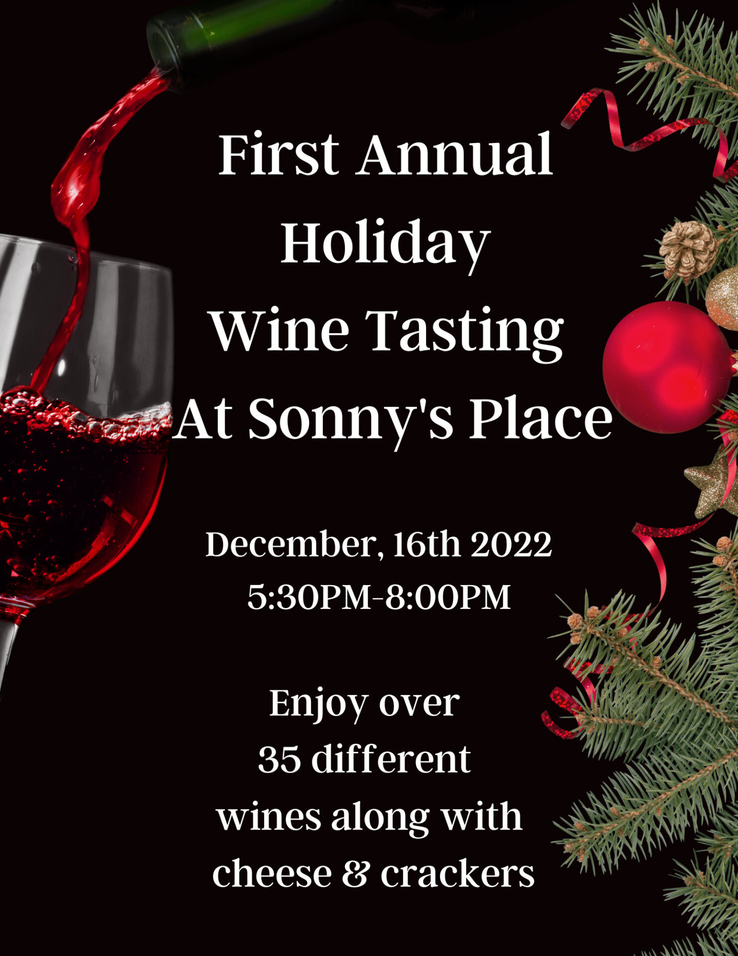 1st Annual Wine Tasting at Sonny's Place @ Sonnys Place
