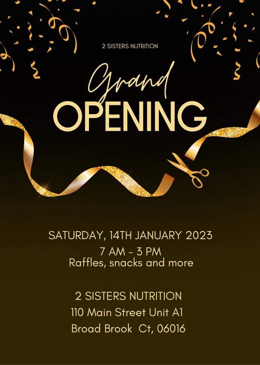 2 Sisters Nutrition Grand Opening Celebration @ 2 Sisters Nutrition 