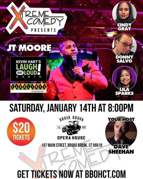 Xtreme Comedy(with preshow dinner) at BBOH @ Broad Brook Opera House