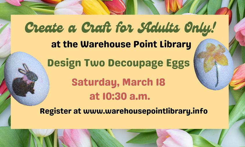 Create a Craft for Adults @ Warehouse Point Library