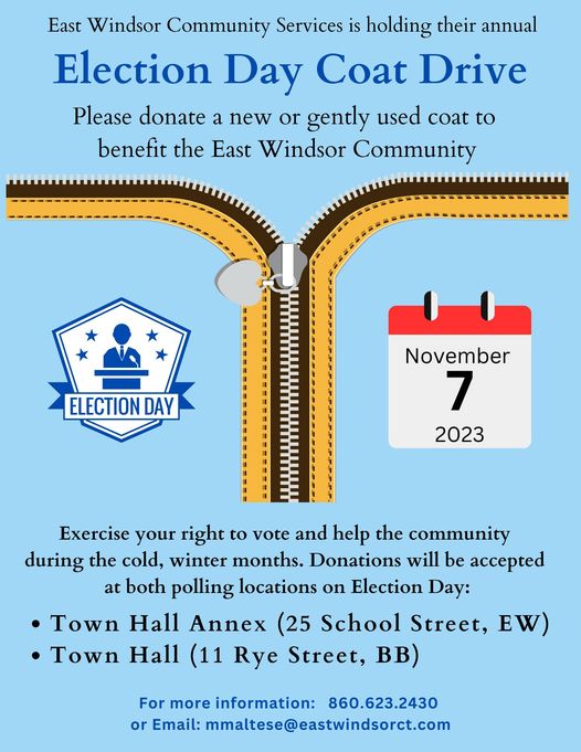 Election Day Coat Drive @ See Info Below