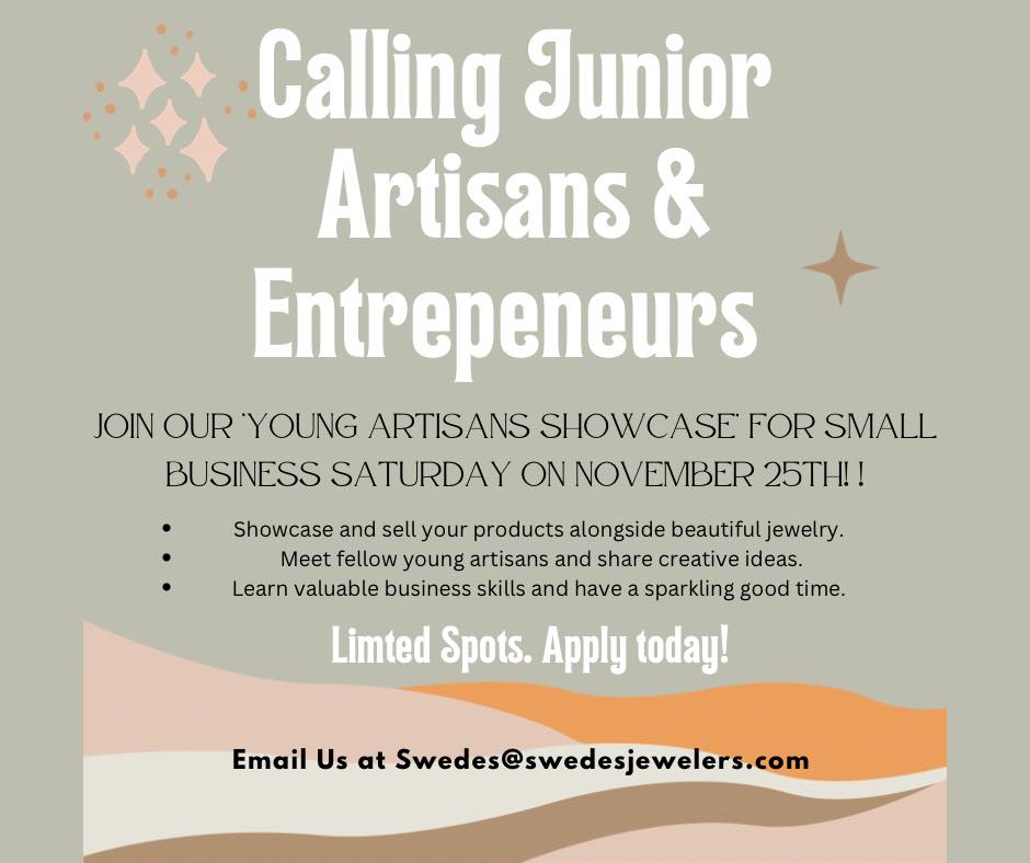 Young Artisans Showcase on Small Business Saturday @ Swedes Jewelers