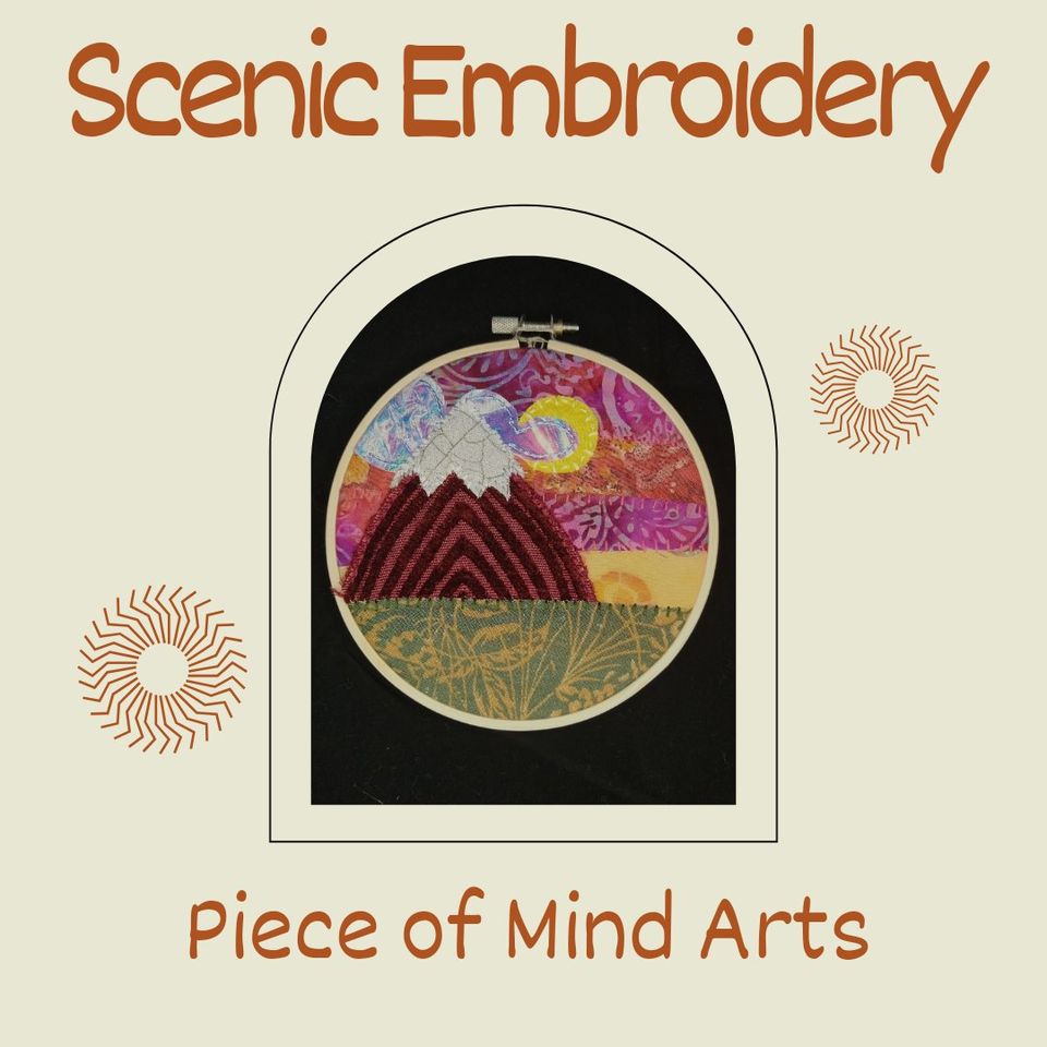 Scenic Embroidery @ Giroux Woodworking Artisan Boutique & Craft Studio