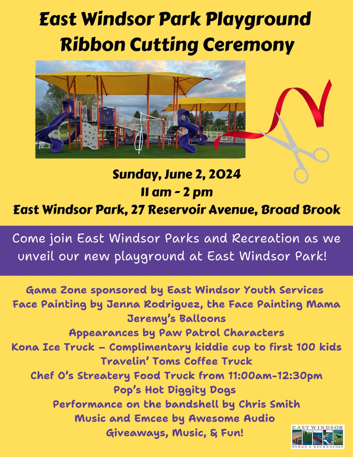 East Windsor Park Playground Ribbon Cutting Ceremony @ East Windsor Park